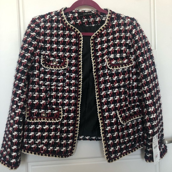 Zara Jackets & Blazers - NWT Zara Tweed Jacket SIZE:M